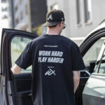 WXT - Work Hard Play Harder t-shirt i svart